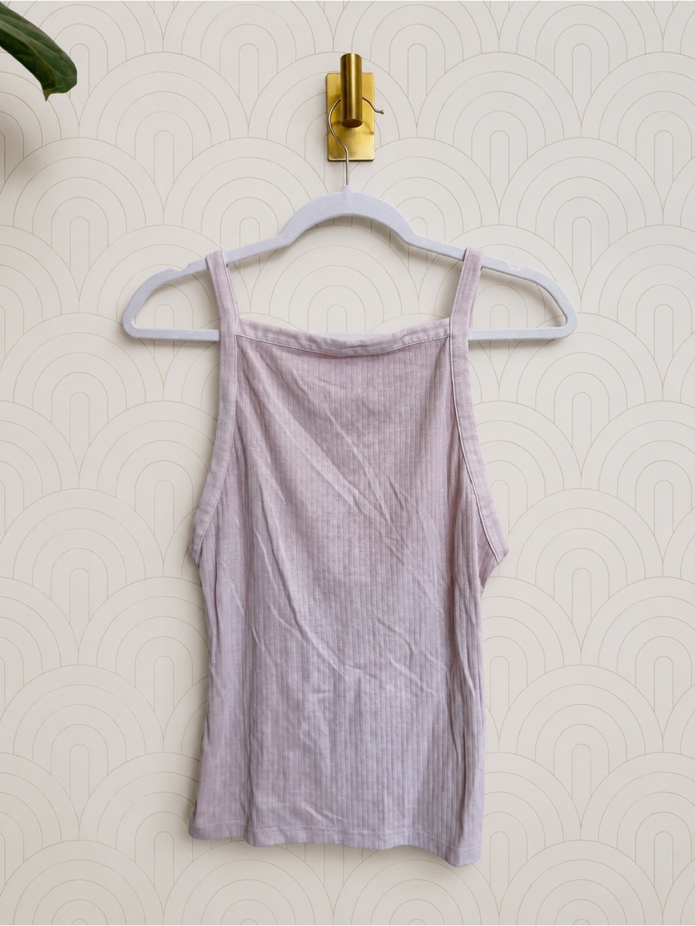 Free People Light Mauve Ribbed Tank